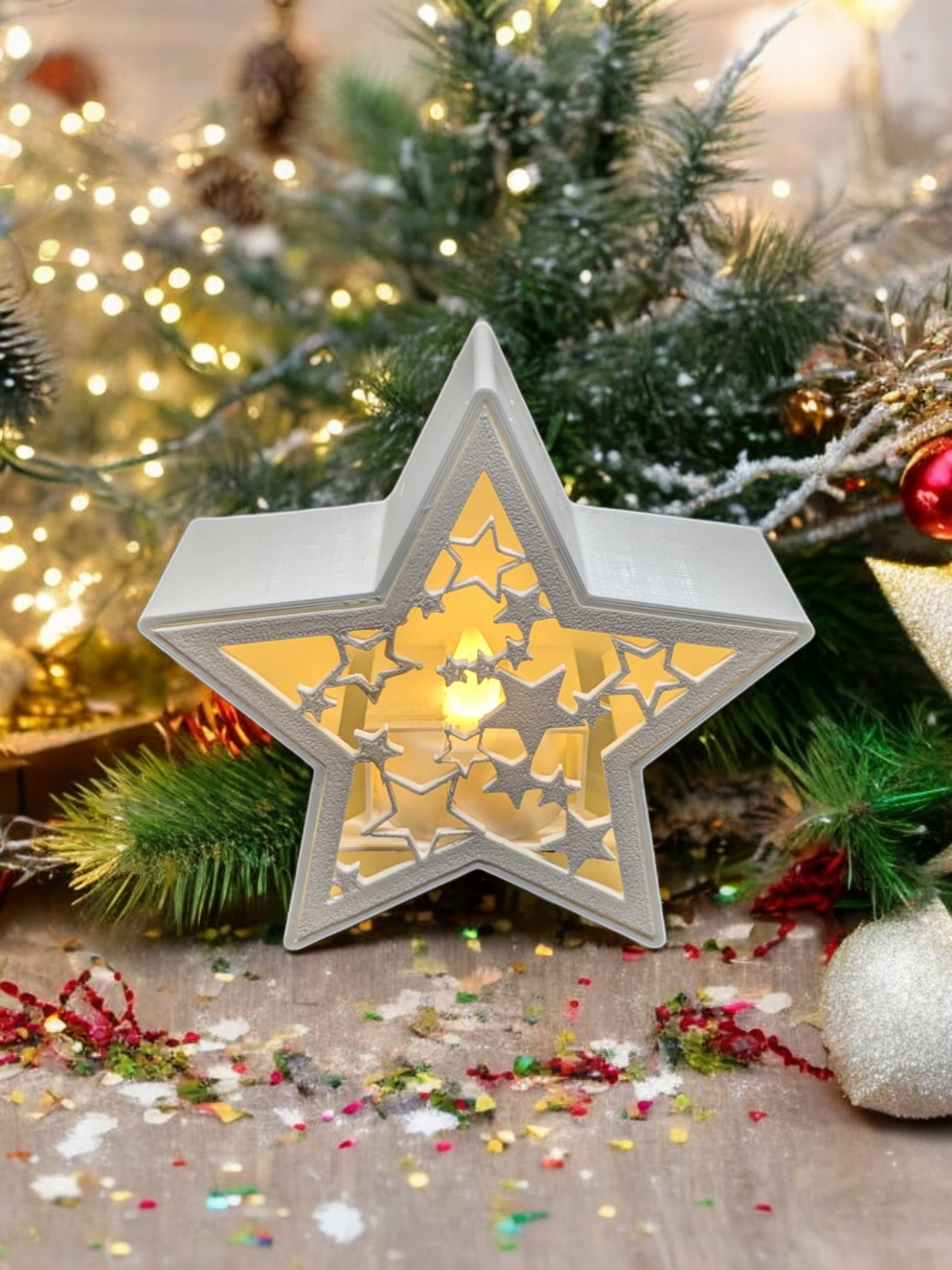 Christmas decoration with lights