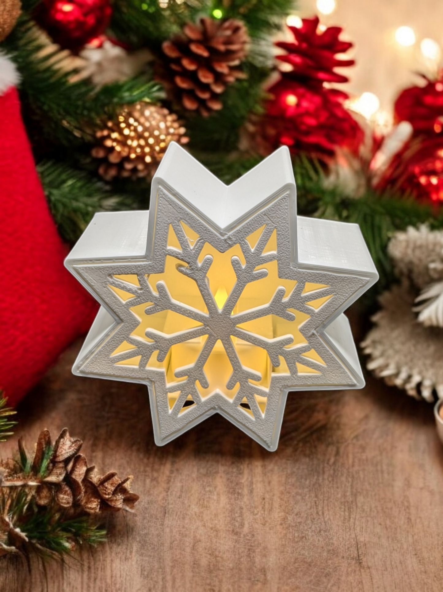 Christmas decoration with lights