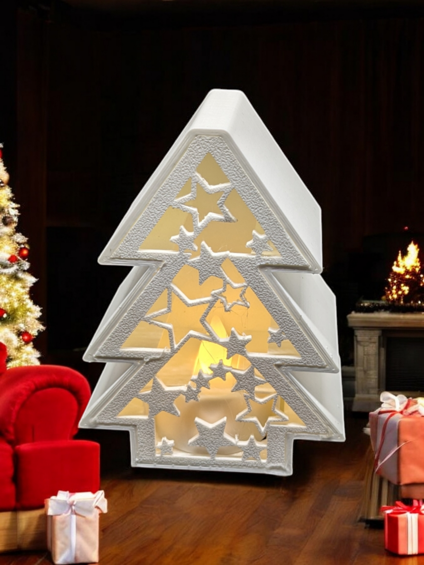 Christmas decoration with lights