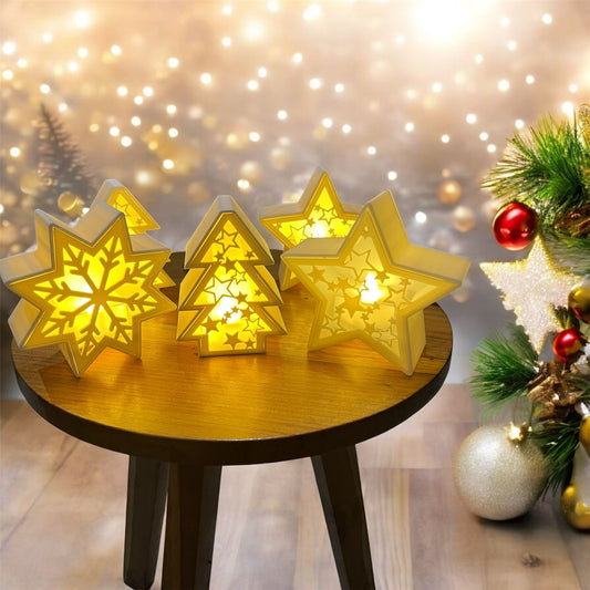 Christmas decoration with lights